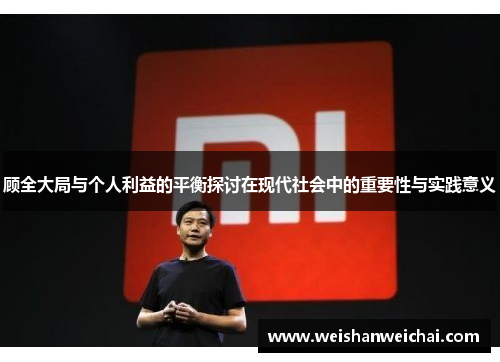 顾全大局与个人利益的平衡探讨在现代社会中的重要性与实践意义